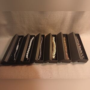 Signed Bracelet Lot of 5 Jewelry Gold